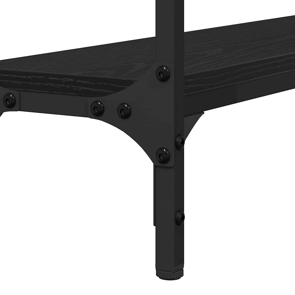 Masă de consolă Stejar negru 100 x 22.5 x 75 cm Lemn compozit GartenMobel Dekor