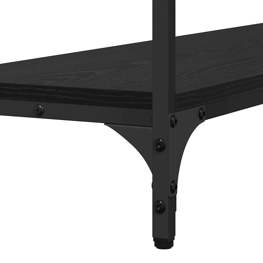 Masă de consolă Stejar negru 100 x 30 x 75 cm Lemn compozit GartenMobel Dekor