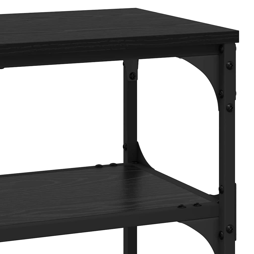Masă de consolă Stejar negru 100 x 30 x 75 cm Lemn compozit GartenMobel Dekor