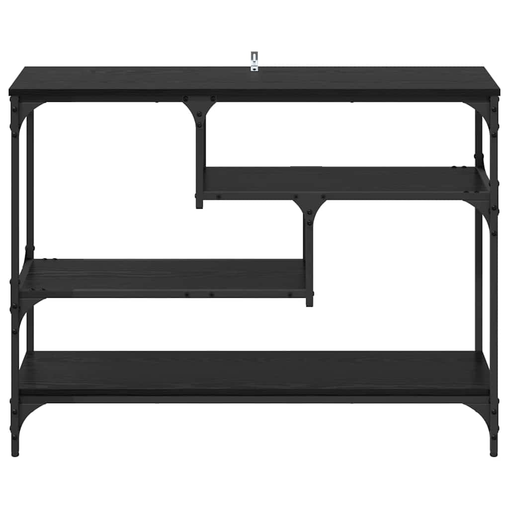 Masă de consolă Stejar negru 100 x 30 x 75 cm Lemn compozit GartenMobel Dekor