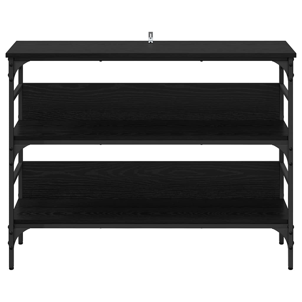 Masă de consolă Stejar negru 100 x 32 x 75 cm Lemn compozit GartenMobel Dekor