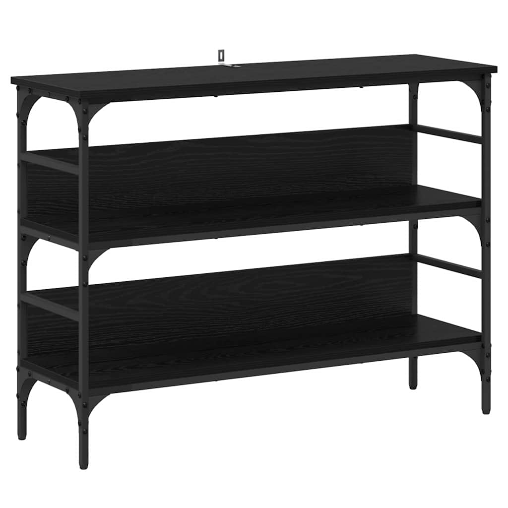 Masă de consolă Stejar negru 100 x 32 x 75 cm Lemn compozit GartenMobel Dekor
