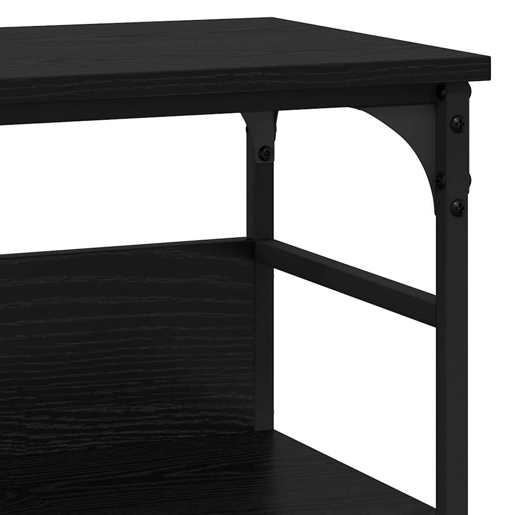 Masă de consolă Stejar negru 100 x 32 x 75 cm Lemn compozit GartenMobel Dekor