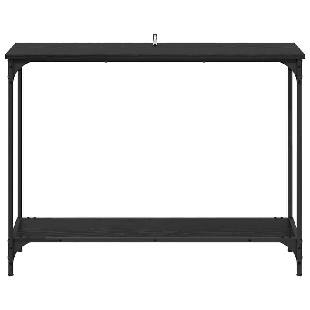 Masă de consolă Stejar negru 101 x 30.5 x 75 cm Lemn compozit GartenMobel Dekor
