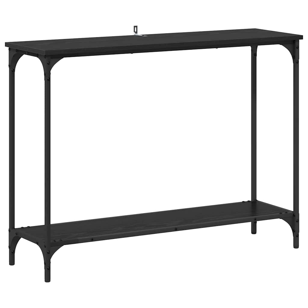 Masă de consolă Stejar negru 101 x 30.5 x 75 cm Lemn compozit GartenMobel Dekor