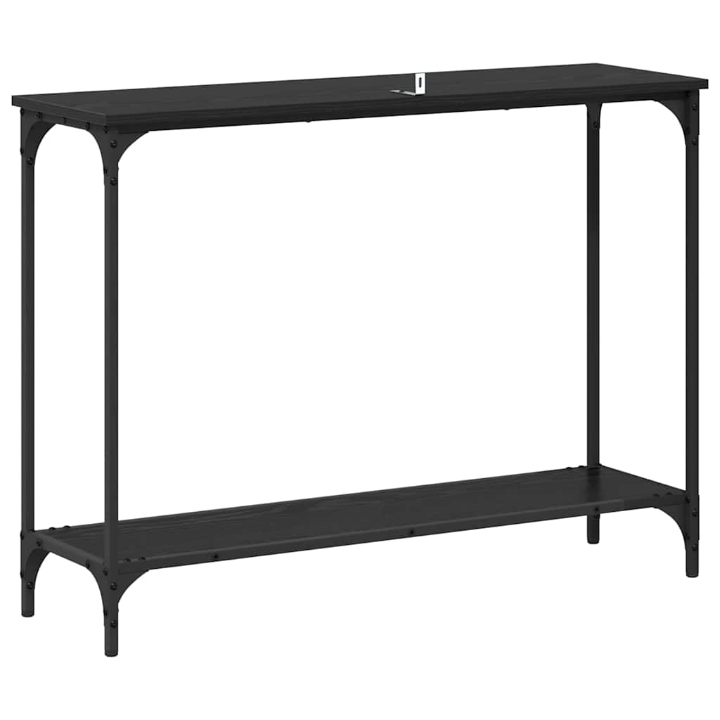 Masă de consolă Stejar negru 101 x 30.5 x 75 cm Lemn compozit GartenMobel Dekor