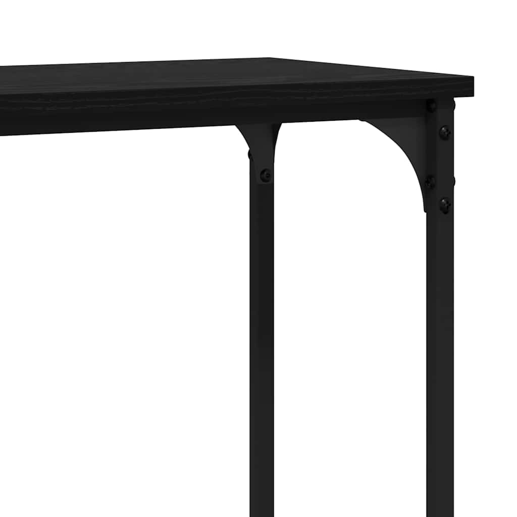 Masă de consolă Stejar negru 160 x 29 x 80 cm Lemn compozit GartenMobel Dekor