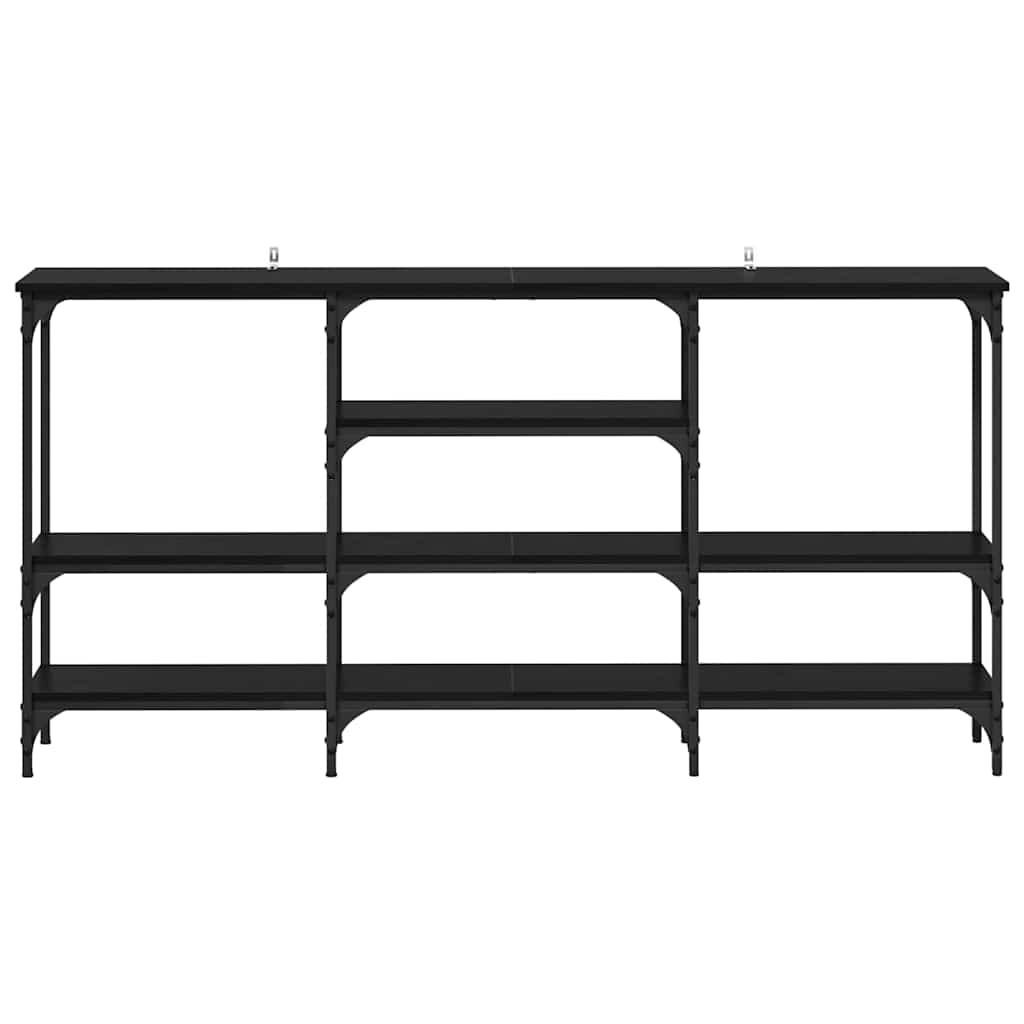 Masă de consolă Stejar negru 160 x 29 x 80 cm Lemn compozit GartenMobel Dekor