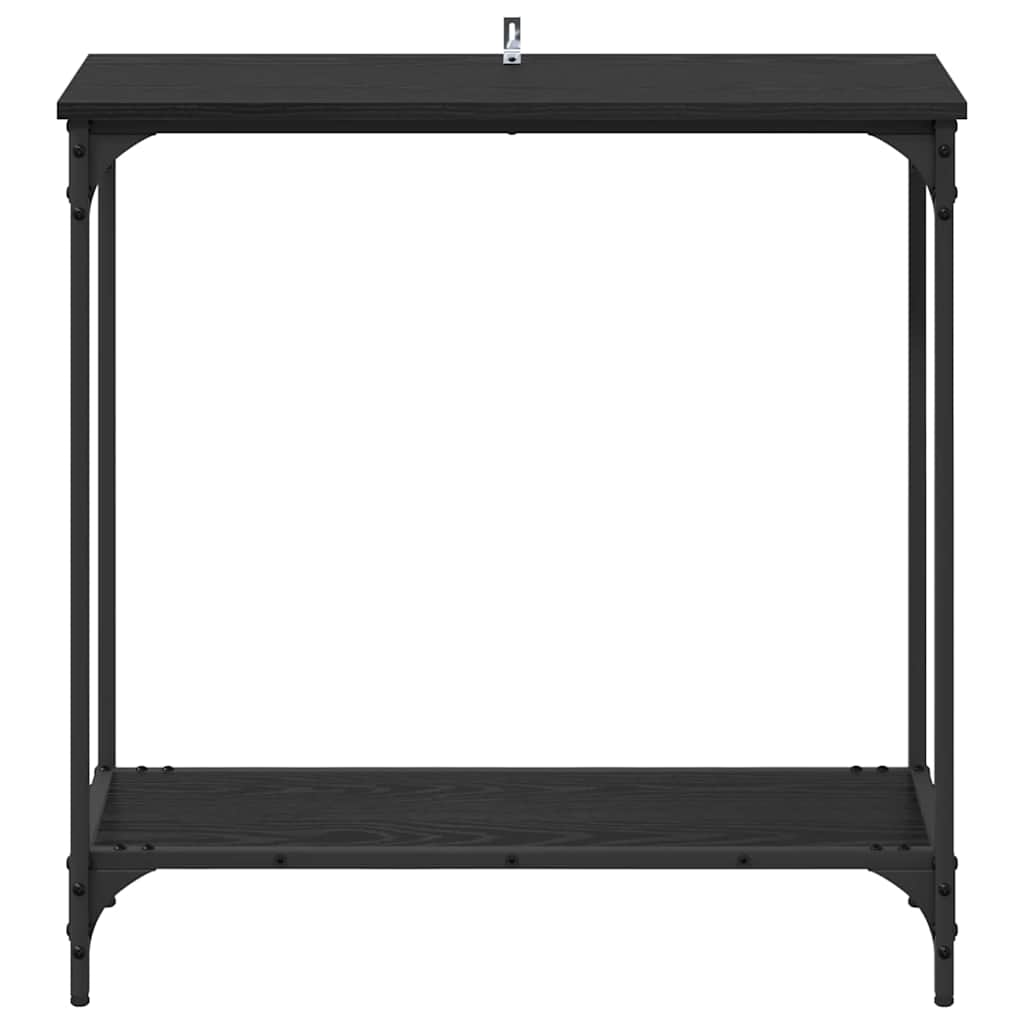 Masă de consolă Stejar negru 75 x 30.5 x 75 cm Lemn compozit GartenMobel Dekor