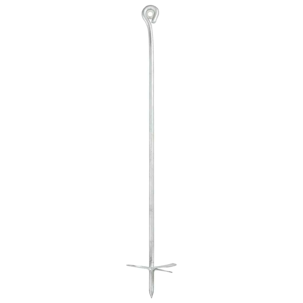 Ancore sol, 6 buc., 10 x 60 cm, metal galvanizat GartenMobel Dekor