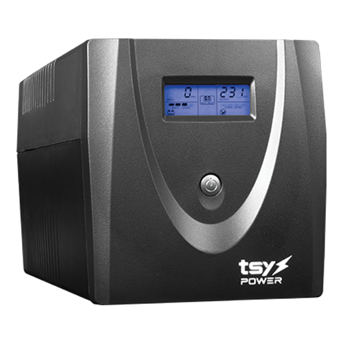 UPS TSY Power, 1200VA/720W, LCD, line interactive, 4 x Schuko TSY-MP-1K2-LCD SafetyGuard Surveillance