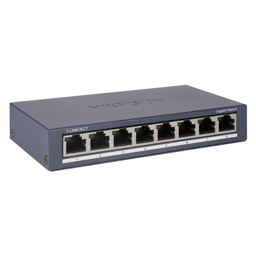 Switch 8 x porturi RJ45 Gigabit 16 Gbps - HIKVISION DS-3E0508-O SafetyGuard Surveillance