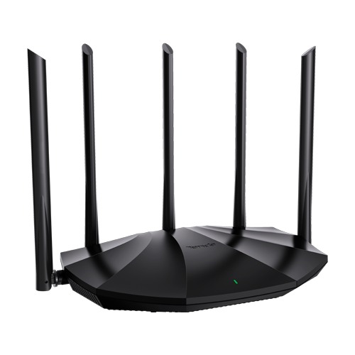 Router Wi-Fi 6, DualBand 2.4Ghz/5GHz, 300+1201Mbps, 5x6dBi, 4 porturi Gigabit - TENDA TND-RX2-PRO SafetyGuard Surveillance