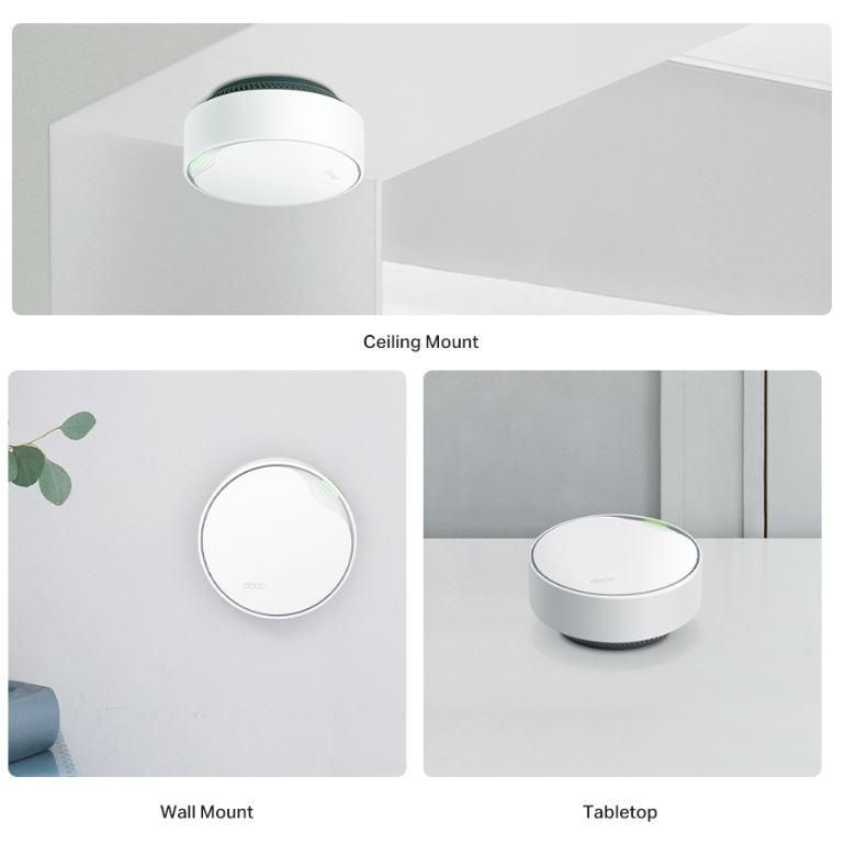 Sistem Mesh WiFi Dual-Band WiFi 6 control parental si vocal acoperire completa pentru casa TP-Link - DECO X50-POE(2PK) SafetyGuard Surveillance