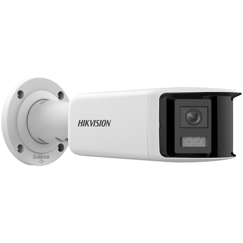 Camera supraveghere IP, 4MP, Panoramic view 180°, lentila 2.8mm, IR 40m, Audio, Alarma, PoE, IP67 - DarkFighter, HIKVISION DS-2CD2T46G2P-ISU-SL-2.8mm SafetyGuard Surveillance