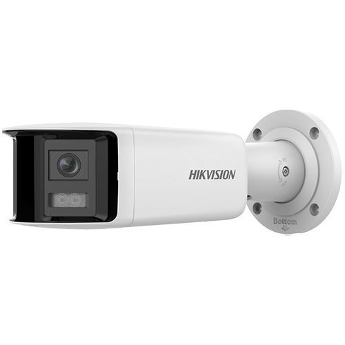 Camera supraveghere IP, 4MP, Panoramic view 180°, lentila 2.8mm, IR 40m, Audio, Alarma, PoE, IP67 - DarkFighter, HIKVISION DS-2CD2T46G2P-ISU-SL-2.8mm SafetyGuard Surveillance