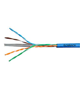 Cablu Schrack U/UTP Cat.6, HSKU423P13, 4x2xAWG23/1, 300MHz, PVC, Eca, albastru SafetyGuard Surveillance