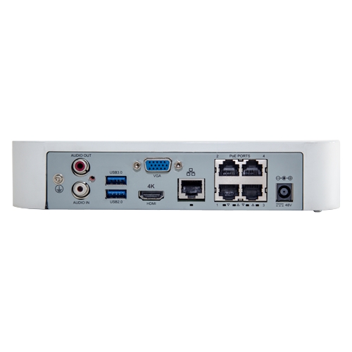 NVR 4K, 4 canale 8MP + 4 porturi PoE, compresie H.265 Ultra - UNV NVR301-04LS3-P4 SafetyGuard Surveillance