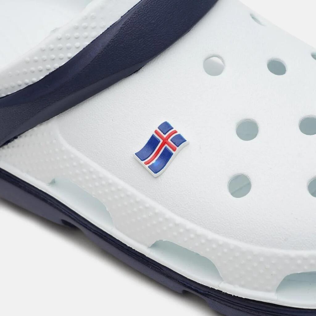 Papuci/saboti, clogs, pentru barbati, spuma EVA, alb si albastru inchis, marimea 44, Jose Amorales GartenVIP DiyLine