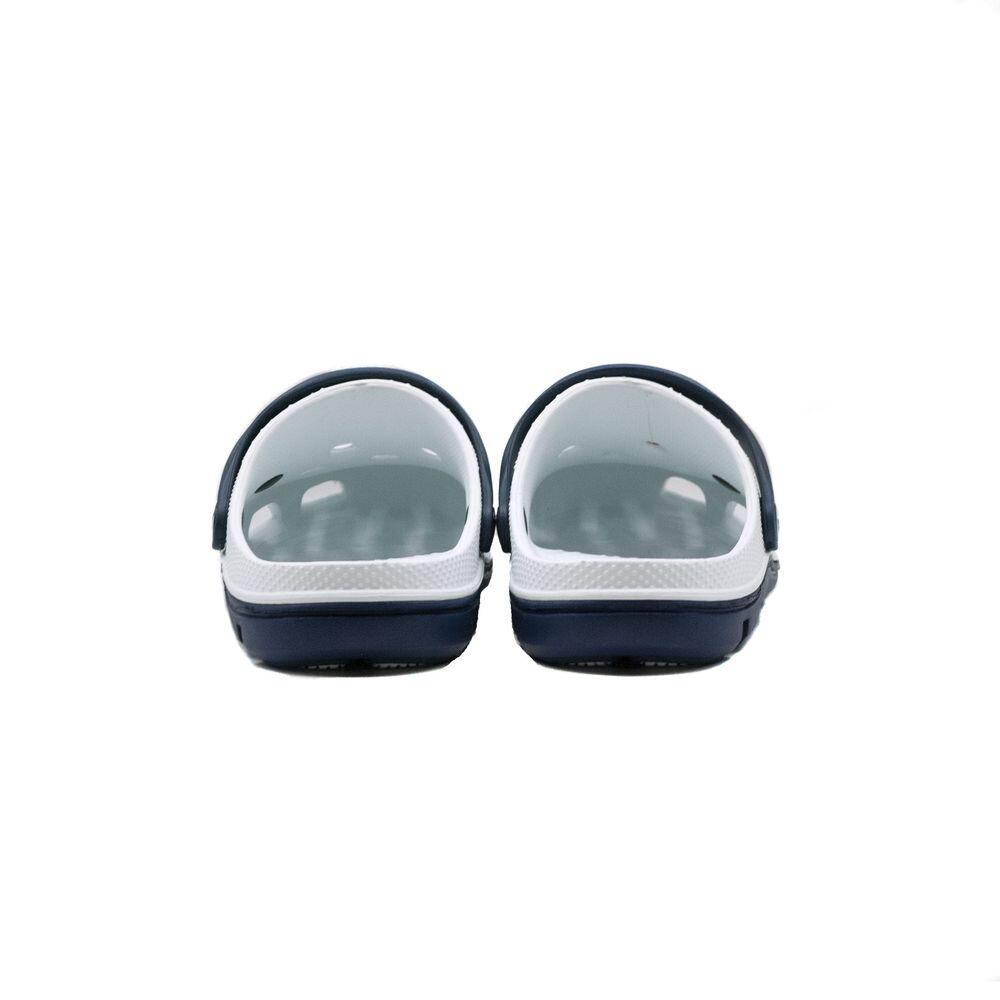 Papuci/saboti, clogs, pentru barbati, spuma EVA, alb si albastru inchis, marimea 45, Jose Amorales GartenVIP DiyLine