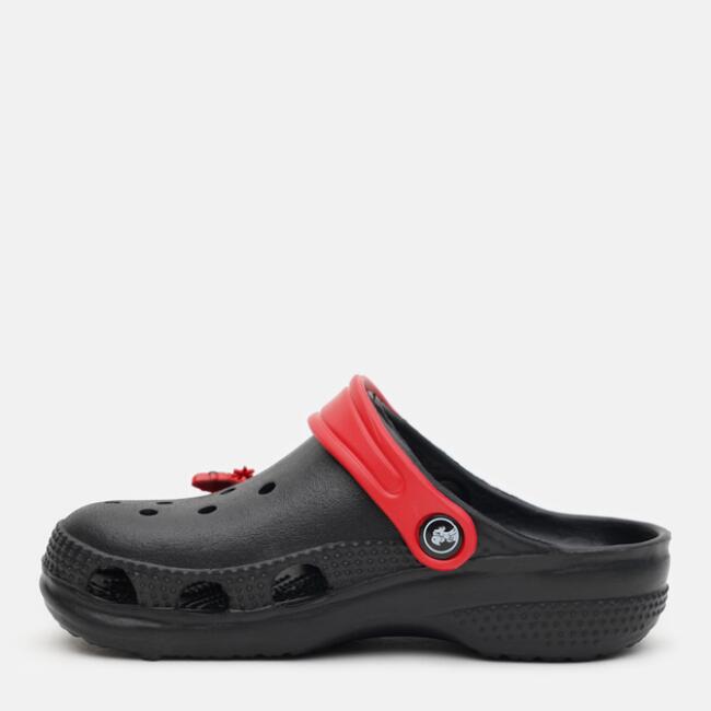 Papuci/saboti, clogs, pentru copii, spuma EVA, negru si rosu, marimea 24, Jose Amorales GartenVIP DiyLine