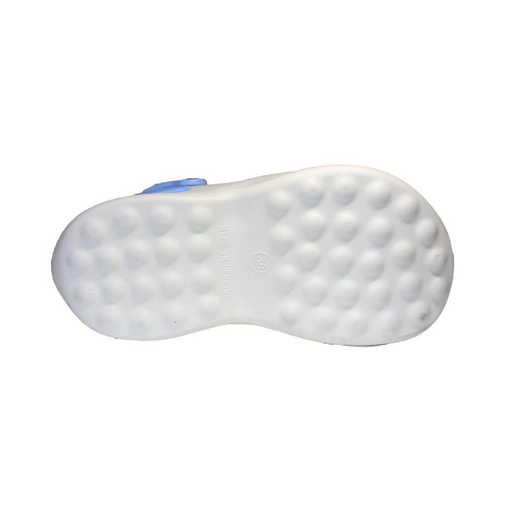Papuci/saboti, clogs, pentru femei, spuma EVA, alb si albastru, marimea 41, Jose Amorales GartenVIP DiyLine