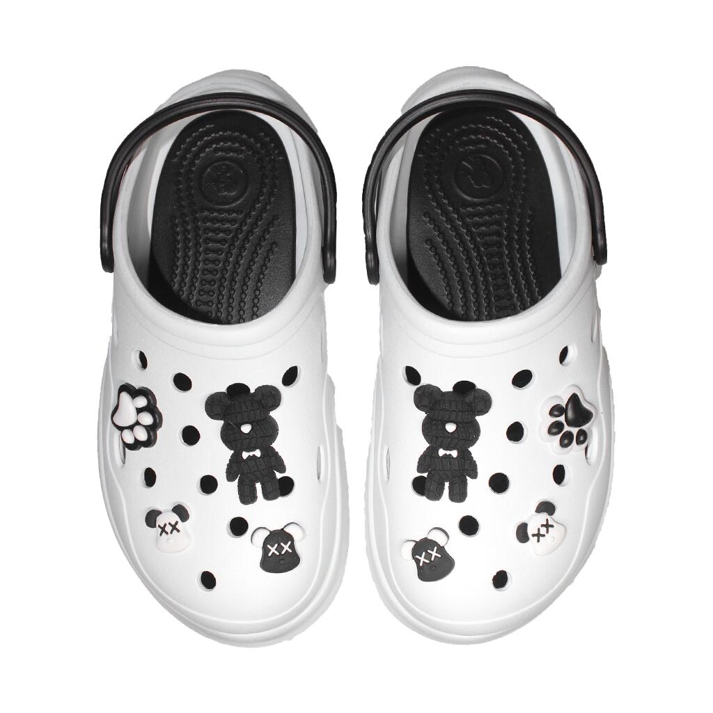 Papuci/saboti, clogs, pentru femei, spuma EVA, alb si negru, marimea 41, Jose Amorales GartenVIP DiyLine