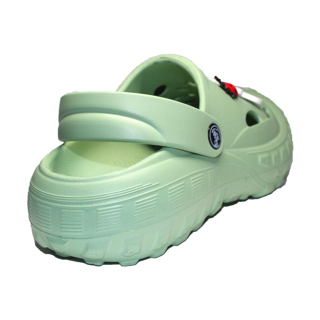 Papuci/saboti, clogs, pentru femei, spuma EVA, verde oliv deschis, marimea 38, Jose Amorales GartenVIP DiyLine