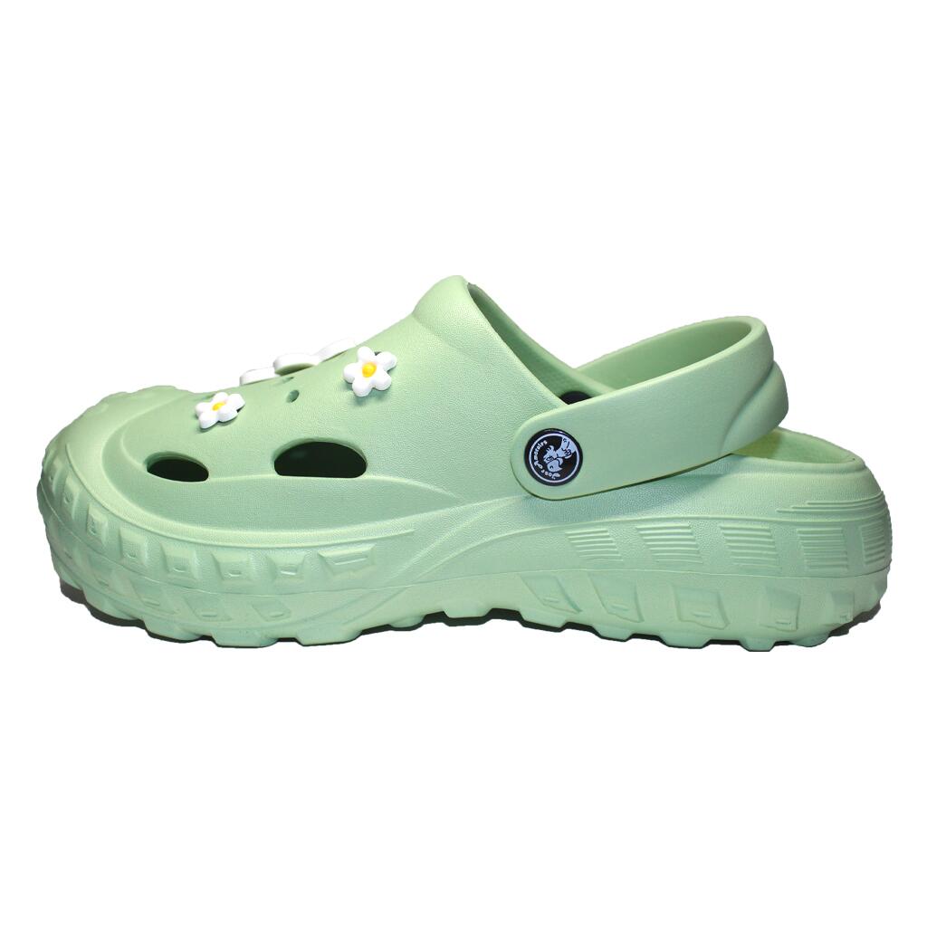 Papuci/saboti, clogs, pentru femei, spuma EVA, verde oliv deschis, marimea 40, Jose Amorales GartenVIP DiyLine