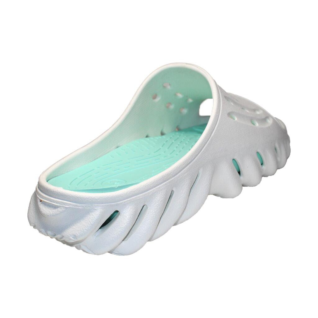 Papuci/slapi pentru femei, spuma EVA, alb si turcoaz, marimea 39, Jose Amorales GartenVIP DiyLine