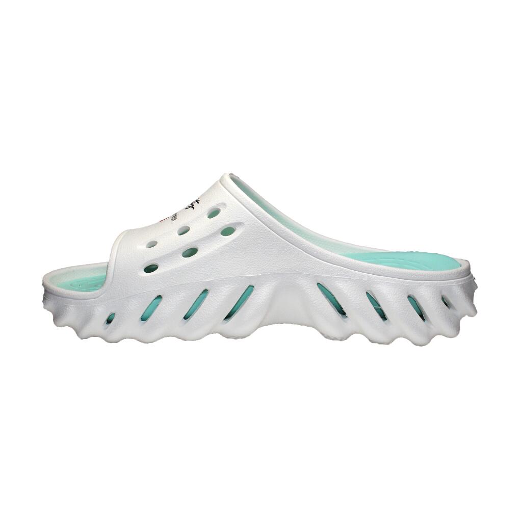 Papuci/slapi pentru femei, spuma EVA, alb si turcoaz, marimea 40, Jose Amorales GartenVIP DiyLine