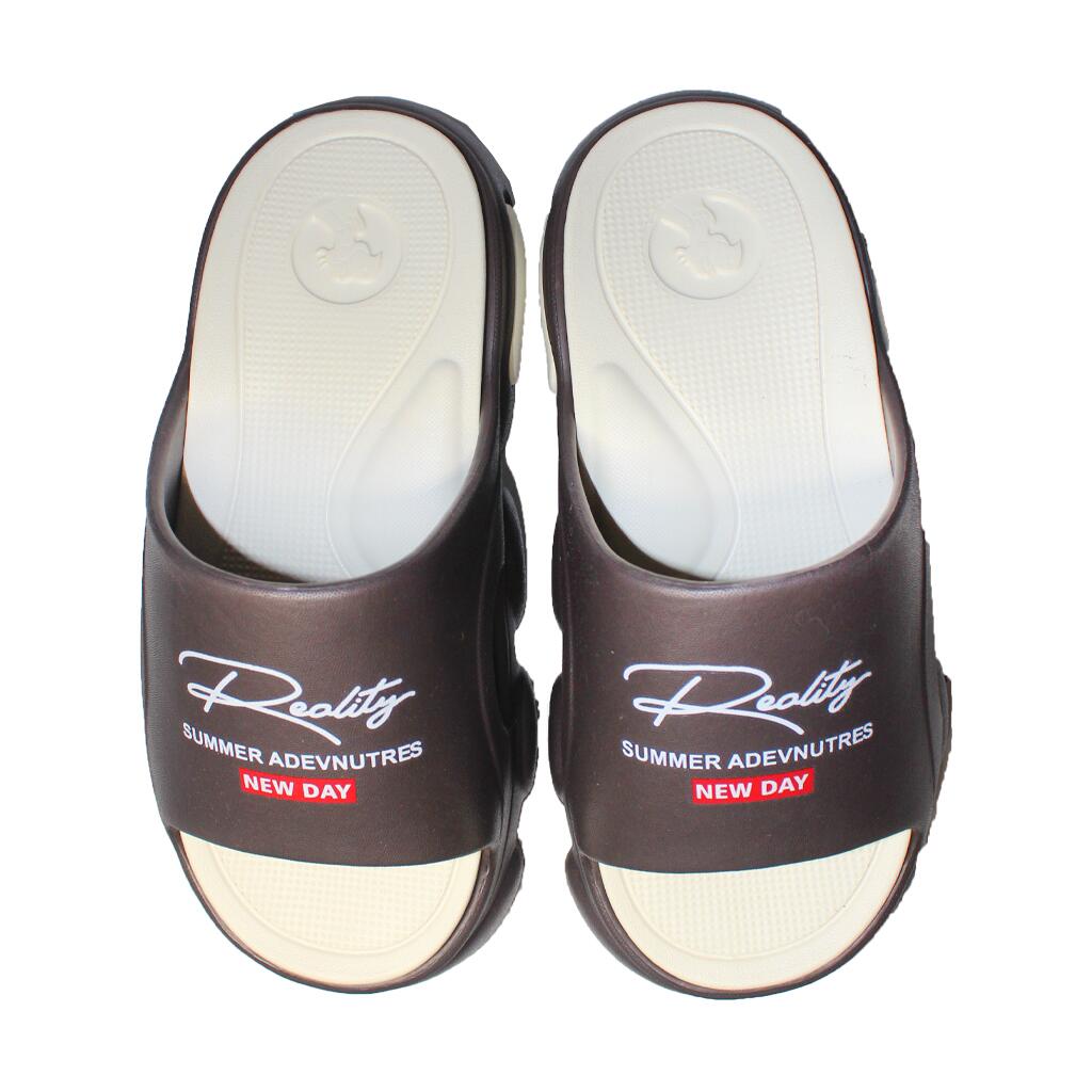 Papuci/slapi pentru femei, spuma EVA, maro si bej, marimea 36, Jose Amorales GartenVIP DiyLine