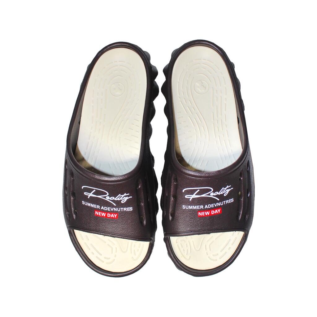 Papuci/slapi pentru femei, spuma EVA, maro si bej, marimea 41, Jose Amorales GartenVIP DiyLine