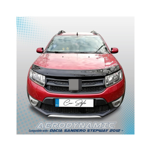 Deflector capota compatibil Dacia Sandero / Sandero Stepway / Logan MCV / Logan II 2012-> Cod: 15041 / DEF4 Automotive TrustedCars