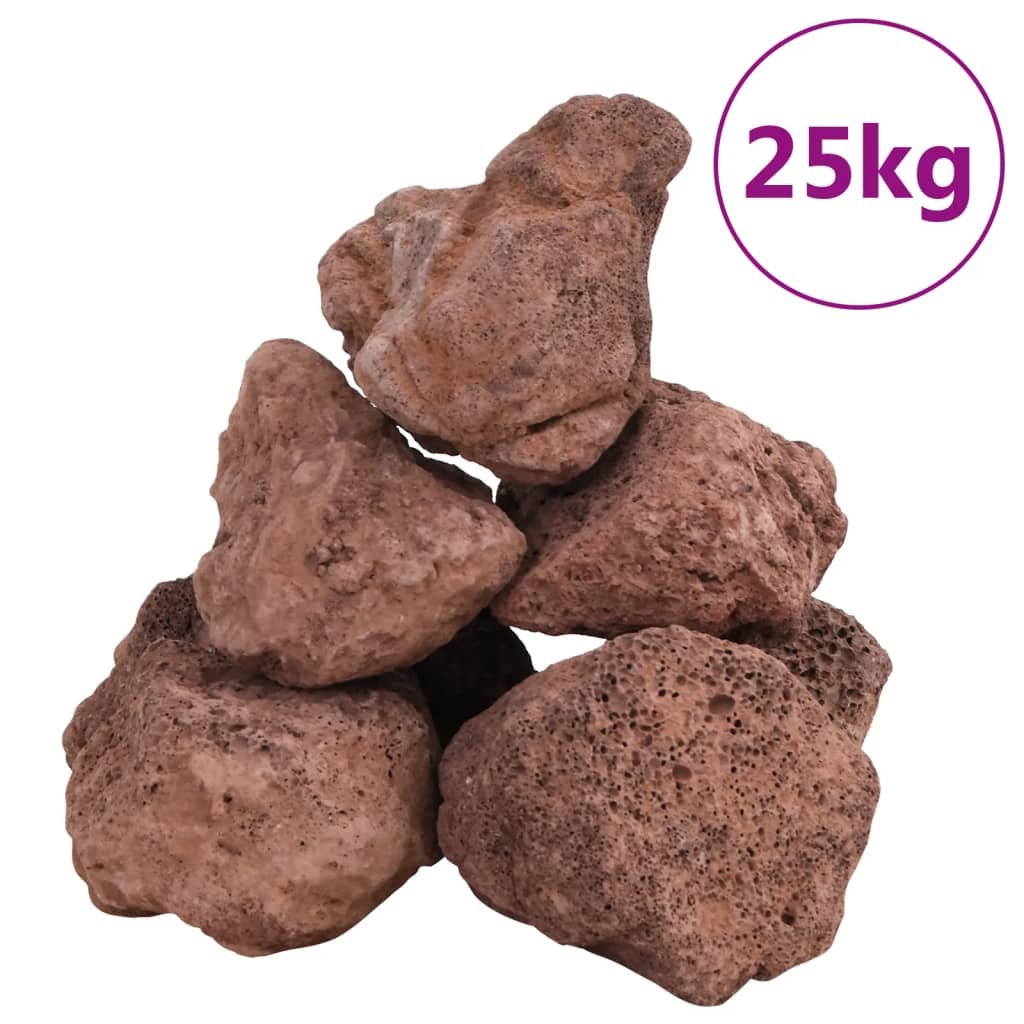 Roci vulcanice, 25 kg, roșu, 10-30 cm GartenMobel Dekor