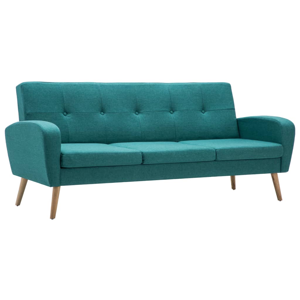 Canapea de 3 persoane, material textil, verde  GartenMobel Dekor