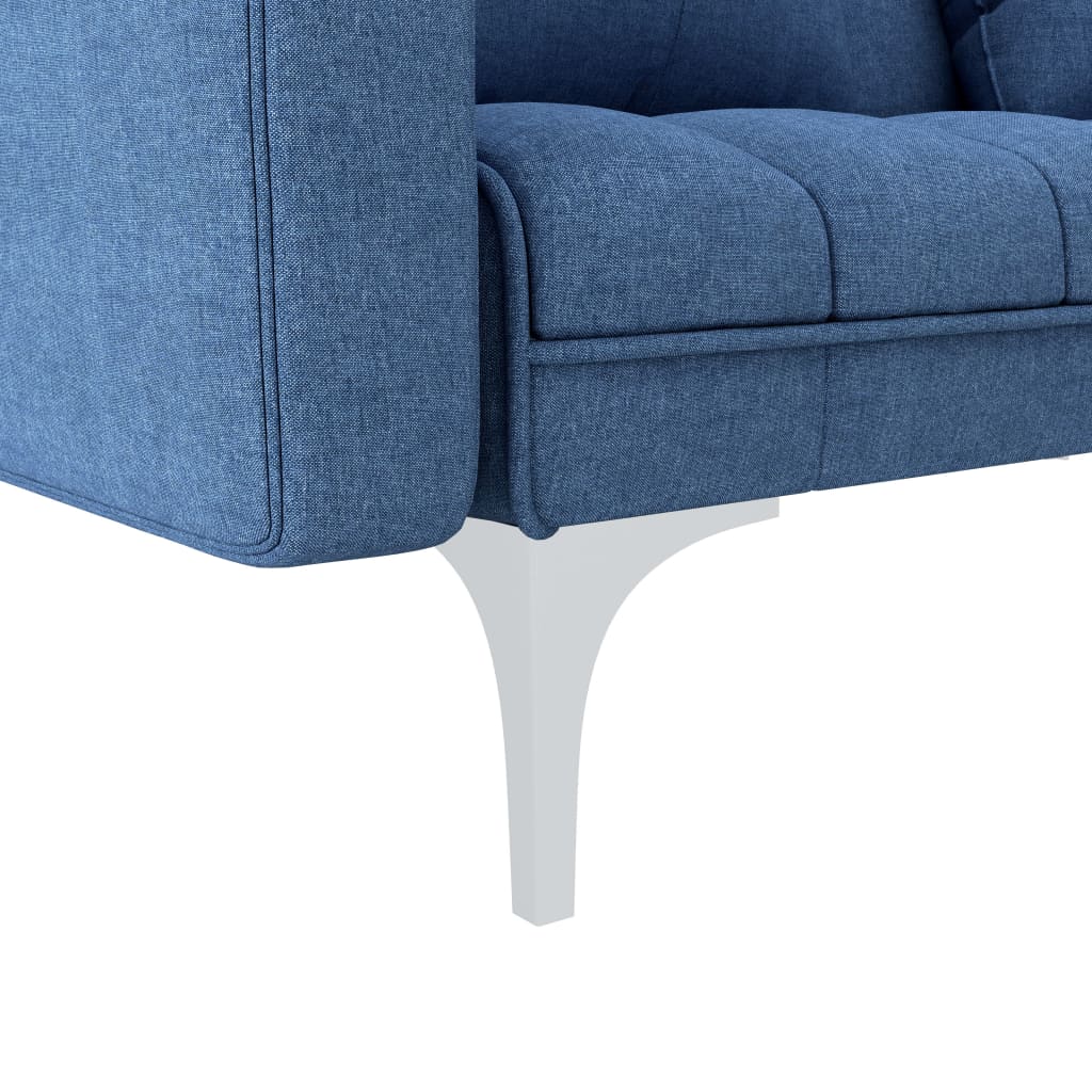Canapea extensibilă, albastru, material textil GartenMobel Dekor