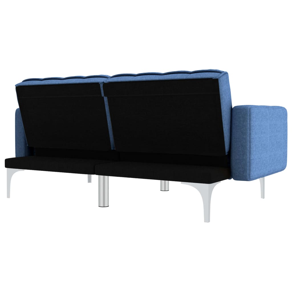 Canapea extensibilă, albastru, material textil GartenMobel Dekor