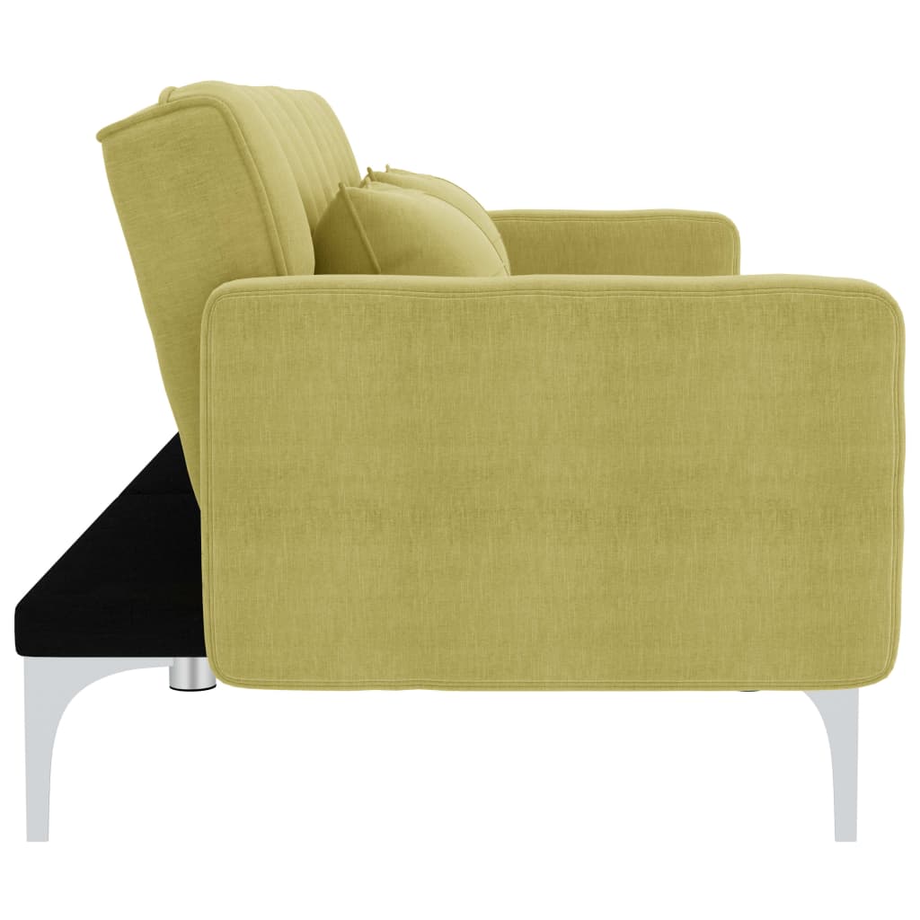 Canapea extensibilă, verde, material textil GartenMobel Dekor