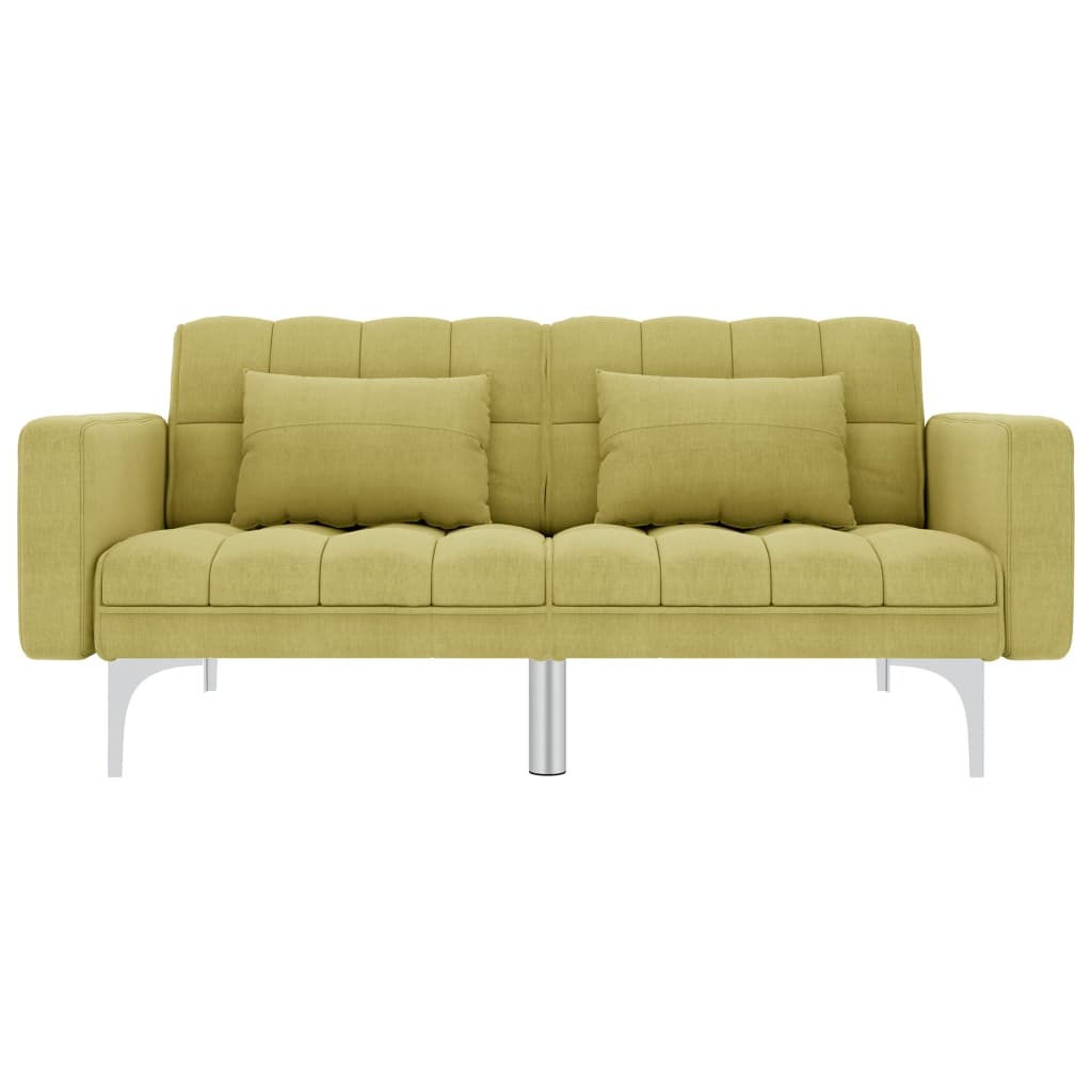 Canapea extensibilă, verde, material textil GartenMobel Dekor