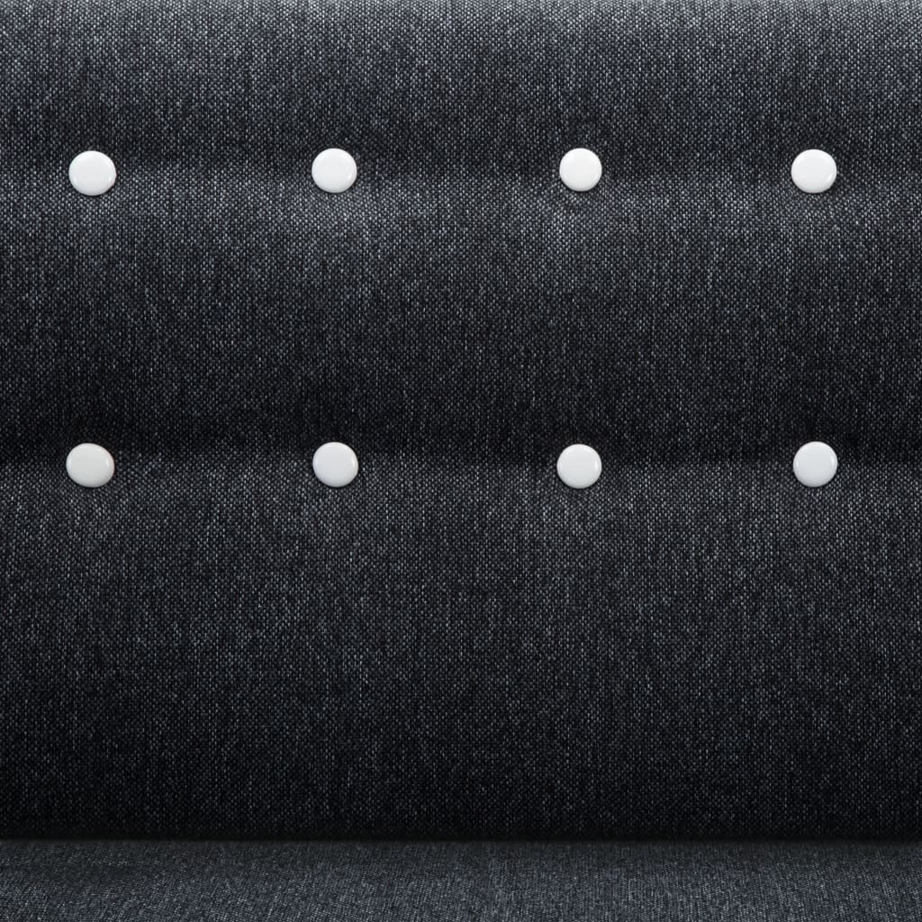 Canapea formă L, material textil, 171,5x138x81,5 cm, gri închis GartenMobel Dekor