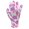 Manusi de gradina model floral, marimea 7
