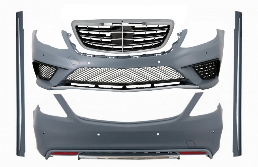 Pachet Exterior cu Grila Centrala Mercedes S-Class W222 (2013-06.2017) S63 Design Performance AutoTuning