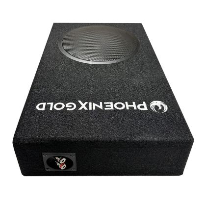 Subwoofer pasiv SLIM single Phoenix Gold, amplificator 2 canale Audio System si cablaj de alimentare CarStore Technology