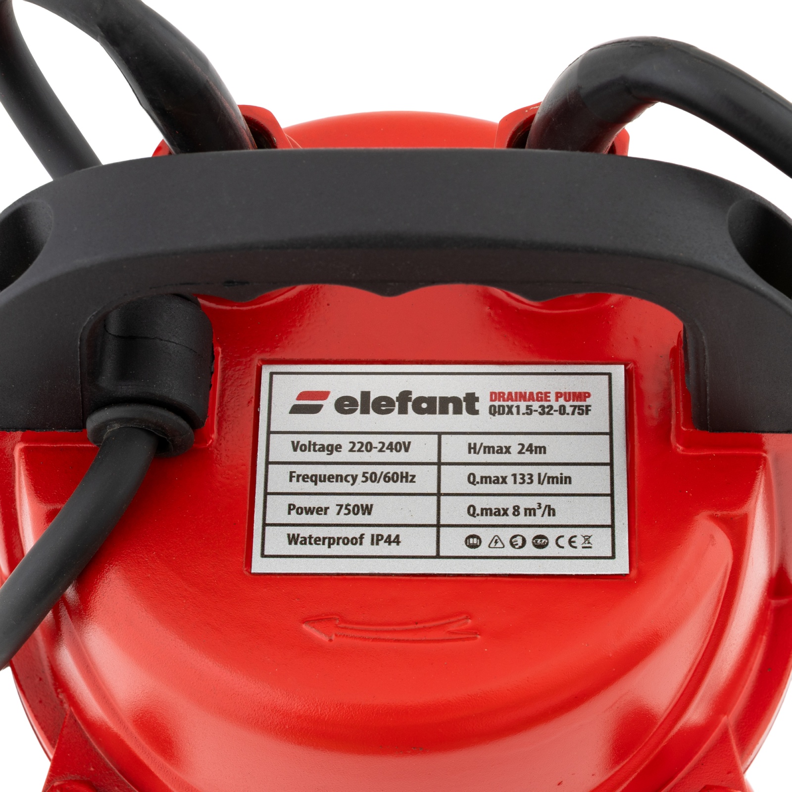 Pompa drenaj Elefant QDX1,5-32-0.75F, Plutitor 750 W Innovative ReliableTools