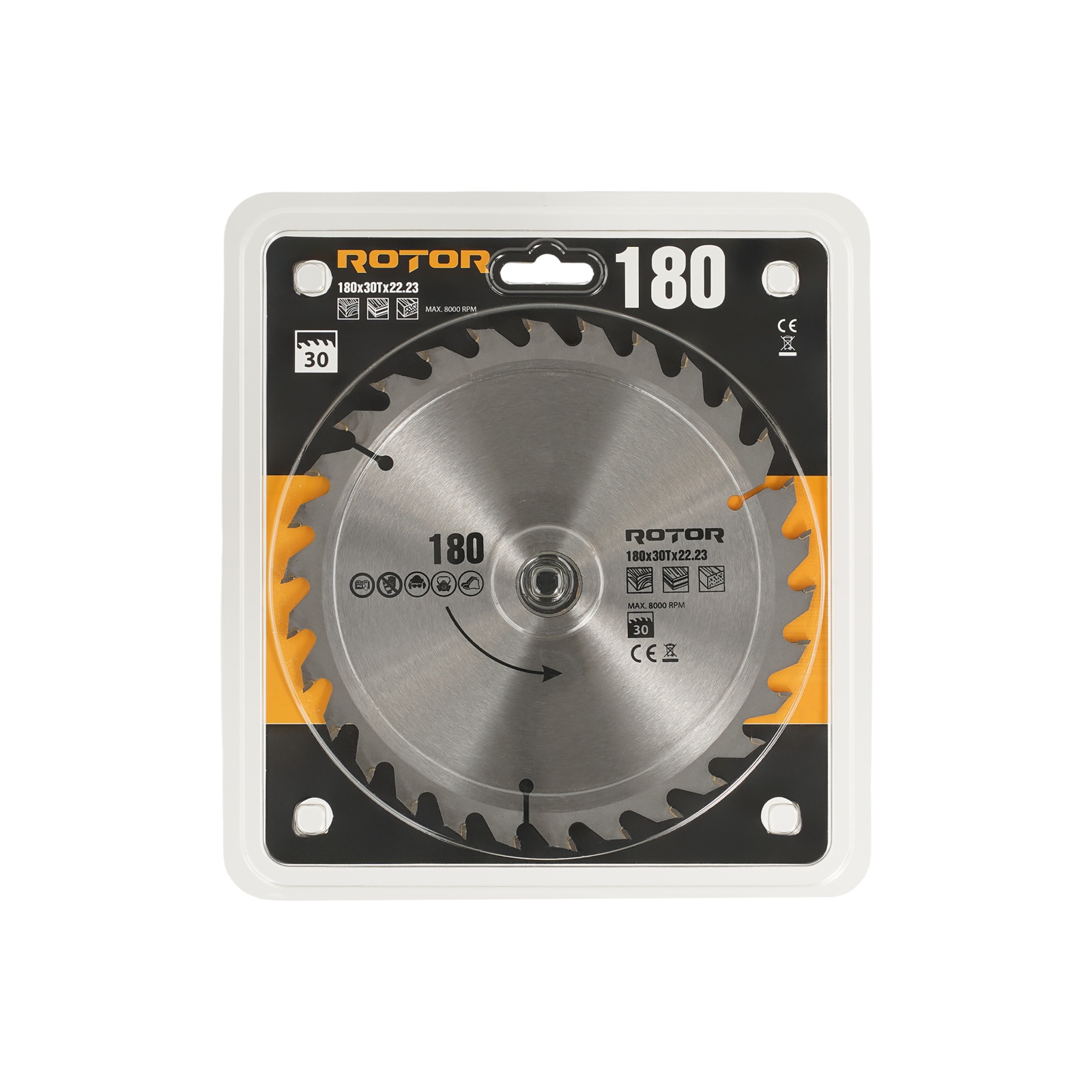 180X22.23 30T disc de taiat lemnul ROTOR Innovative ReliableTools