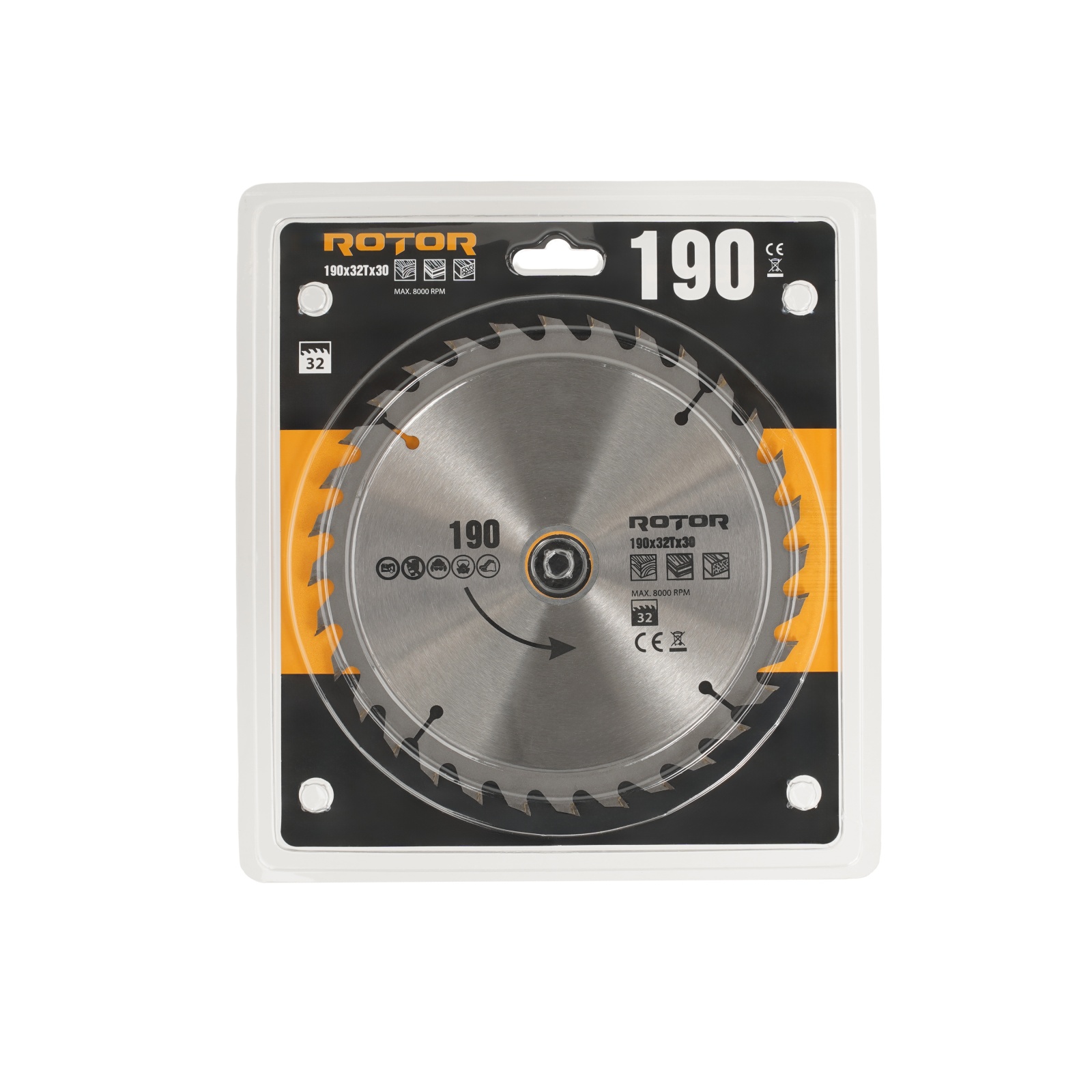 190X30 32T disc de taiat lemnul ROTOR Innovative ReliableTools