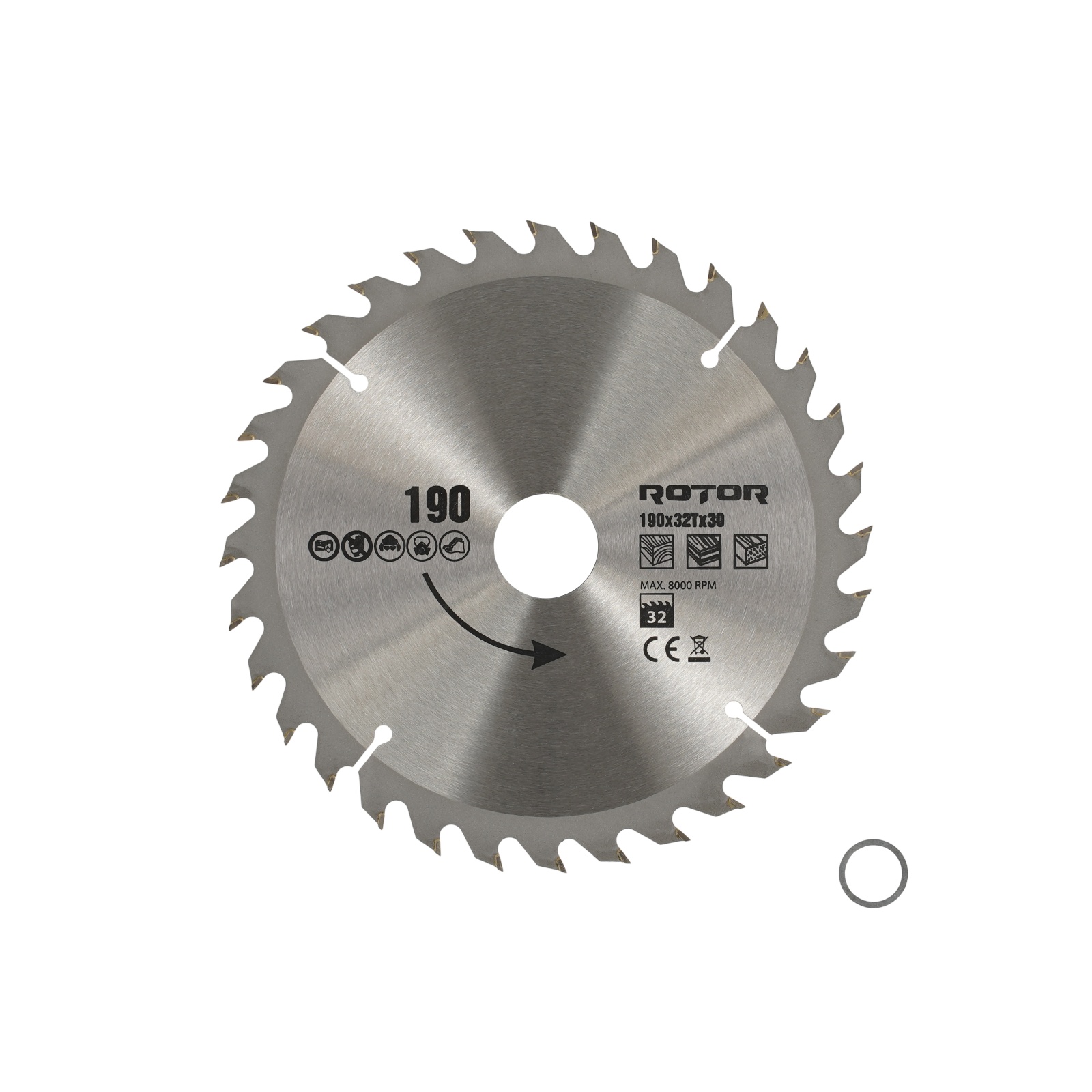 190X30 32T disc de taiat lemnul ROTOR Innovative ReliableTools