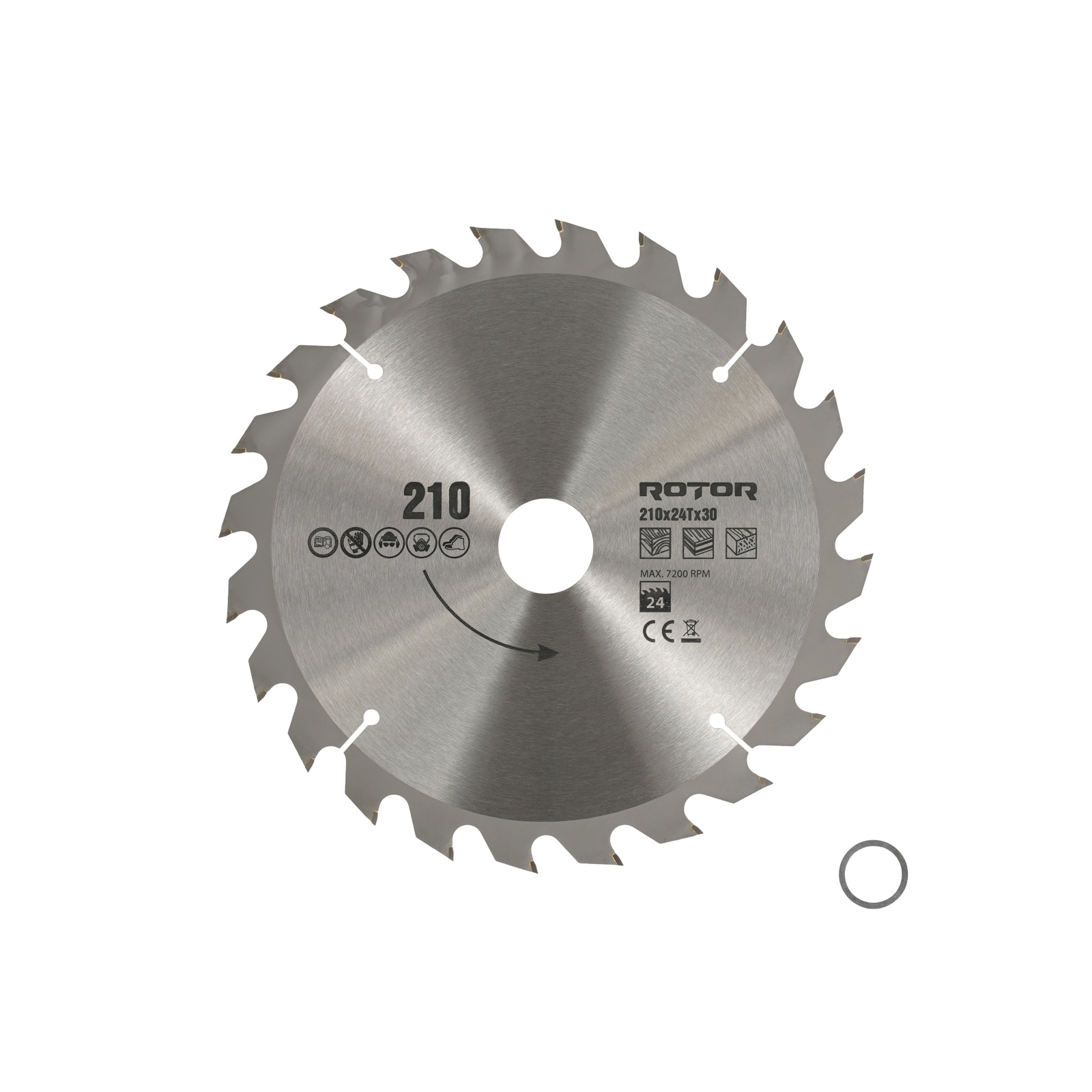 210X30 24T disc de taiat lemnul ROTOR Innovative ReliableTools