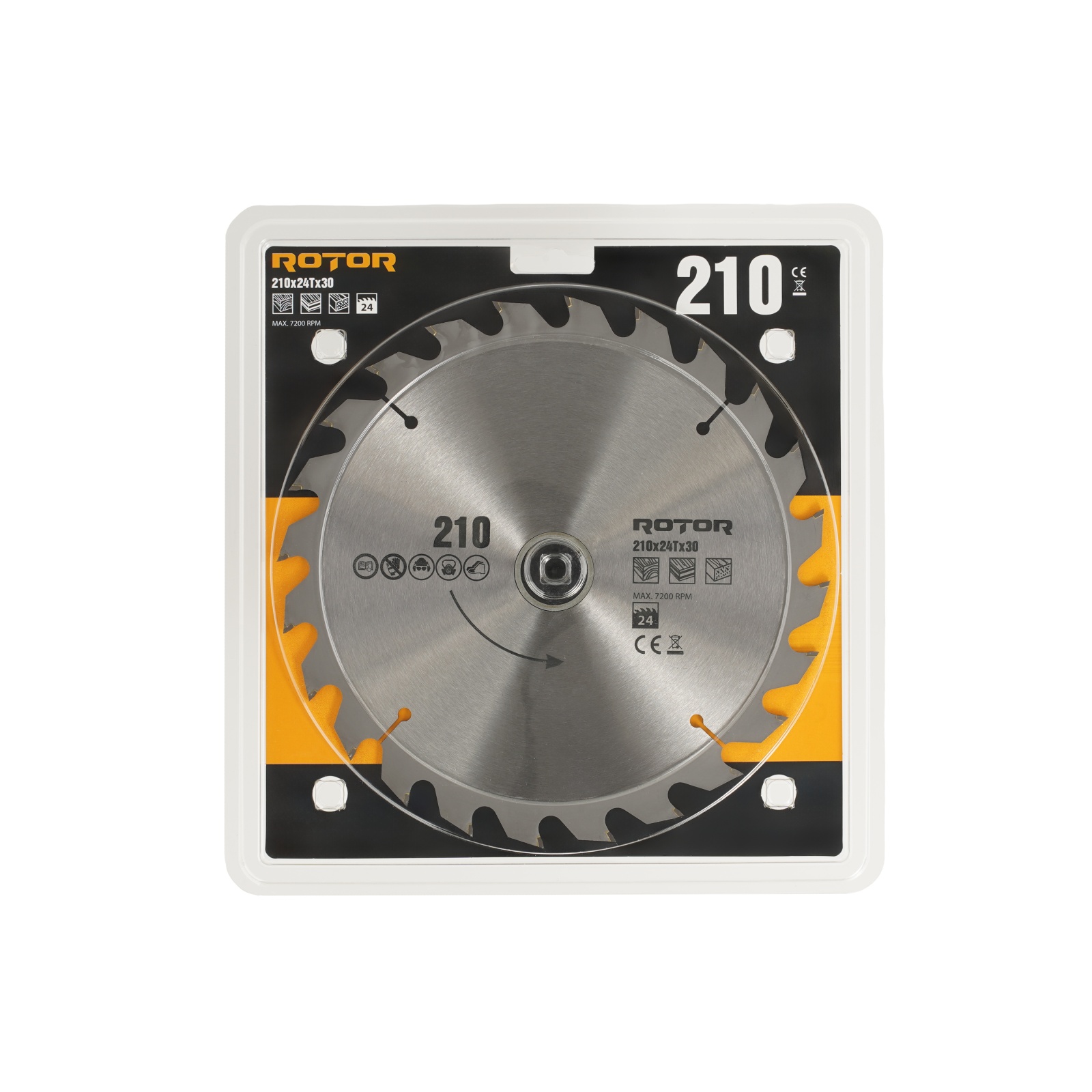 210X30 24T disc de taiat lemnul ROTOR Innovative ReliableTools